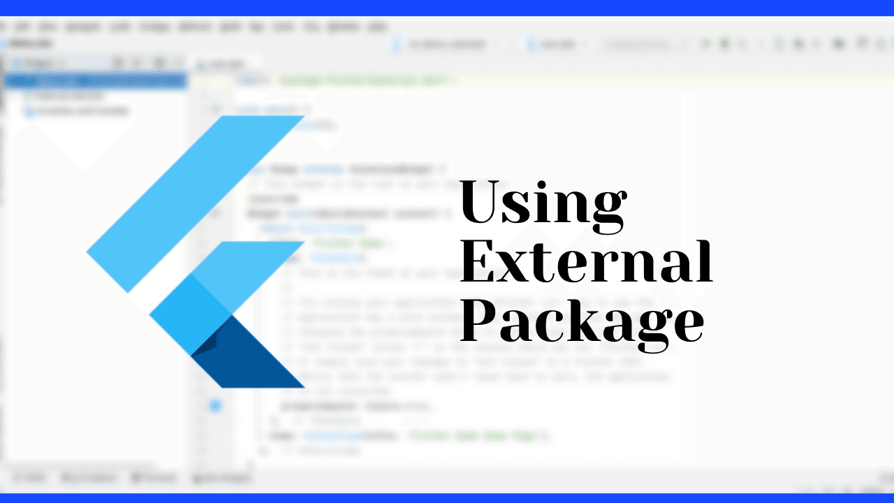 How to use external packages in Flutter